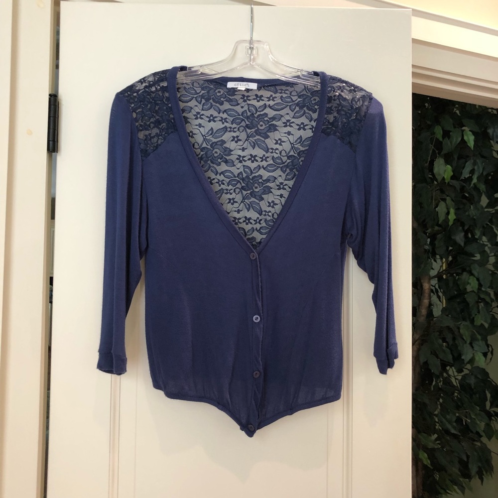 Lace Back Cardigan